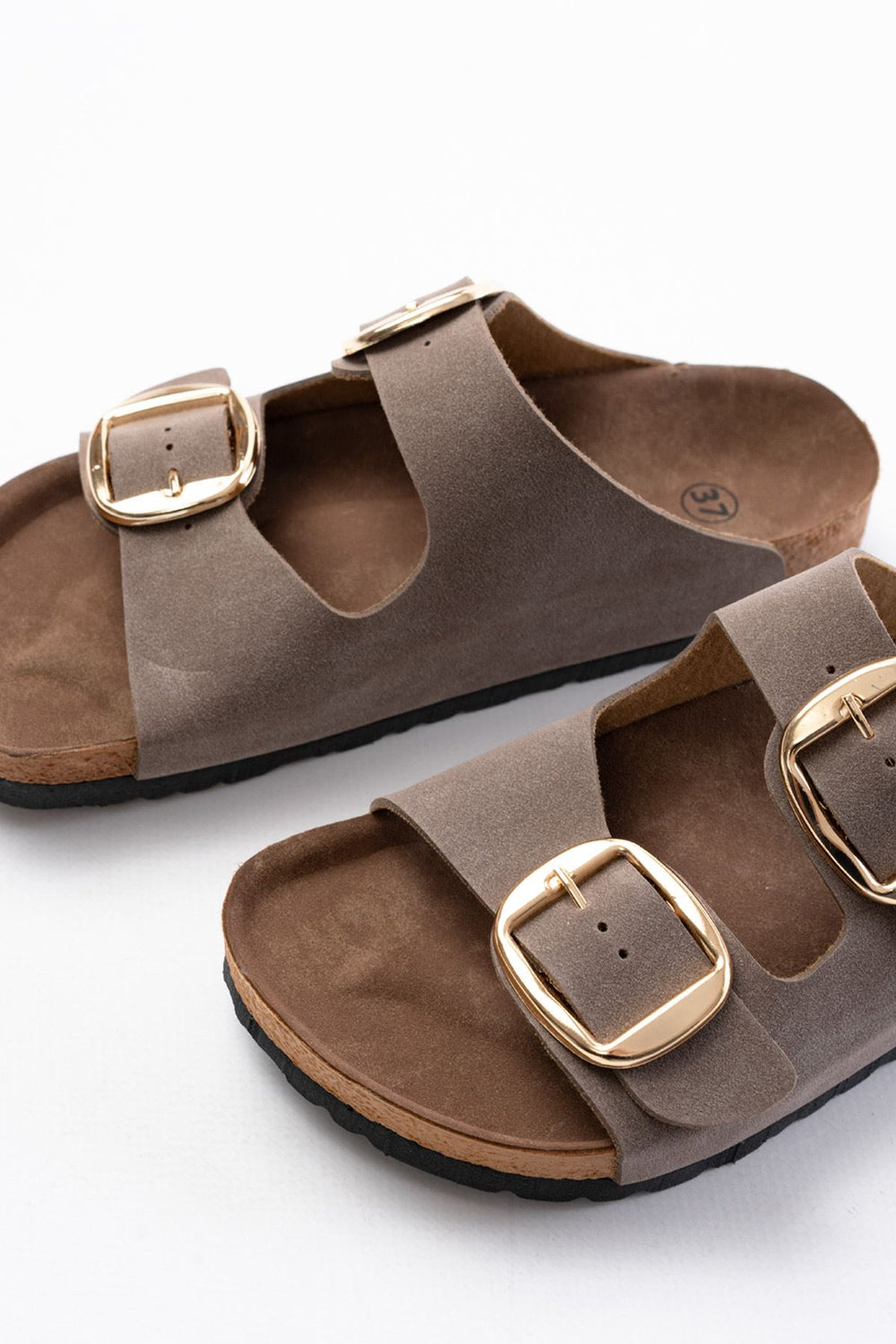 Palona Nubuk Haki Kadın Terlik - ILOVESHOES