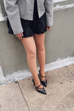 Flamor Matte Leather High Heel Stiletto Black